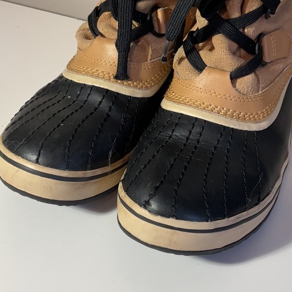 SOREL Tivoli Suede Buff Short LaceUp Snow Winter Boots Waterproof Insulated Sz 7 - Picture 4 of 9